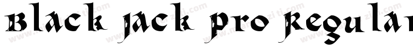 Black Jack Pro Regular字体转换